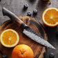 Damascus Steel Utility Knife- Ink Hammer Series