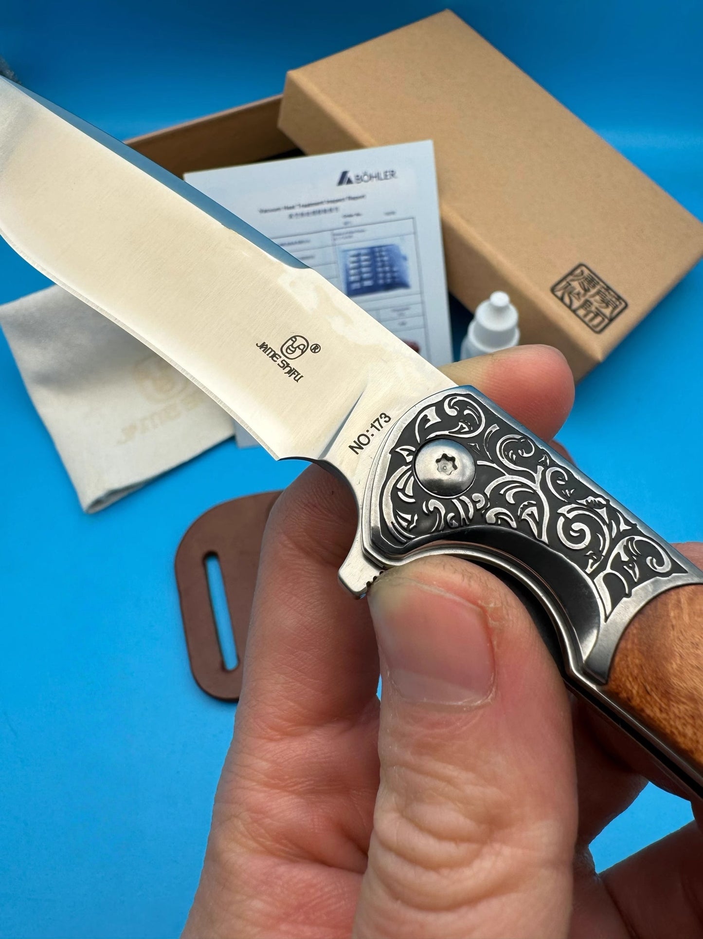 Folding Knife | M390 Steel | Hand Forged | Eagle