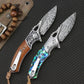 Outdoor VG10 Damascus Steel Folding Knife