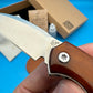 Folding Knife | Ox Bone Handle | Red Fox