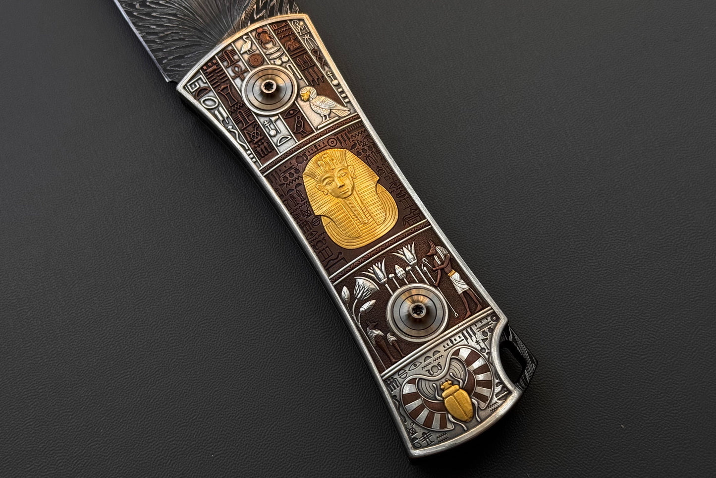 Egyptian Pharaoh Collection-level Damascus Knife