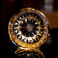 Golden Chrysanthemum Spray Edo Kiriko Whiskey Glass Goglasscup