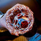 French Rose Flower Crystal Champagne Flute K9 - Lead Free