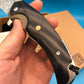 Folding Knife | Damascus Pattern Steel | Ebony Handle | Thunder Dragon
