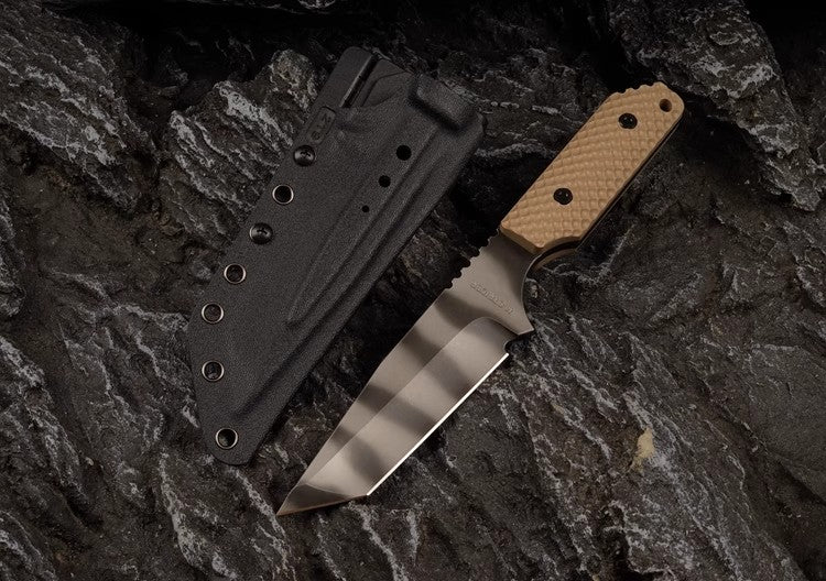 Outdoor Knife | CPM3V Alloy Steel | MS Series Seal Tiger Pattern Edition