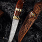 Swedish Powder Damascus Steel Outdoor Survival Knife | Divine Art
