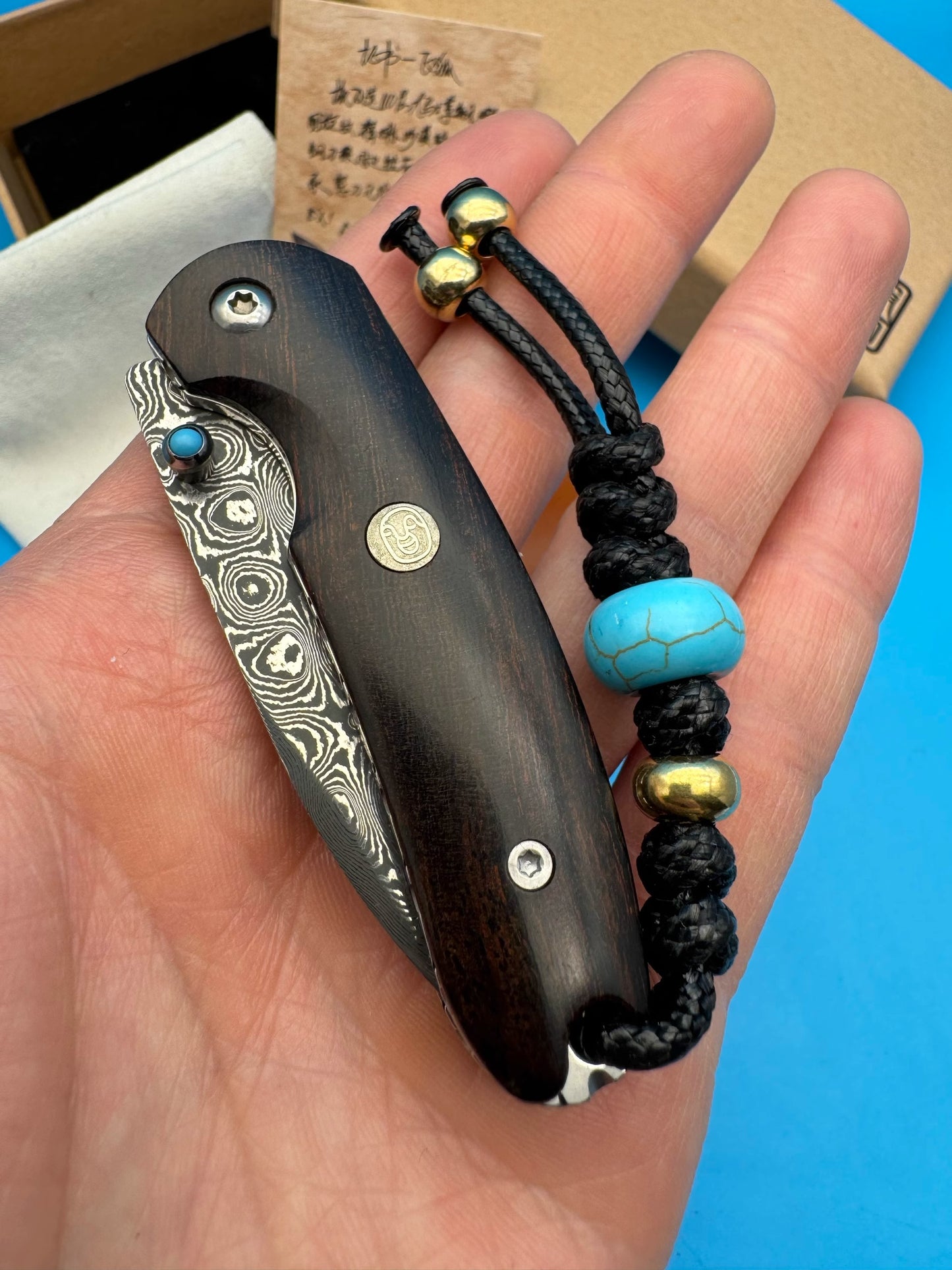 Folding Knife | Damascus Steel | VG10 Steel | Flying Fox