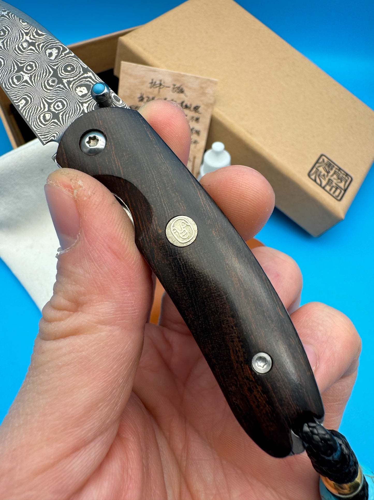 Folding Knife | Damascus Steel | VG10 Steel | Flying Fox
