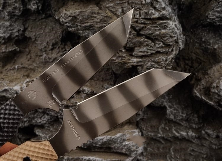 Outdoor Knife | CPM3V Alloy Steel | MS Series Seal Tiger Pattern Edition