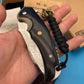 Folding Knife | Damascus Pattern Steel | Ebony Handle | Thunder Dragon