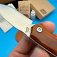 Folding Knife | Ox Bone Handle | Red Fox