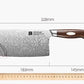 110 Layer Dual-core Damascus Cleaver