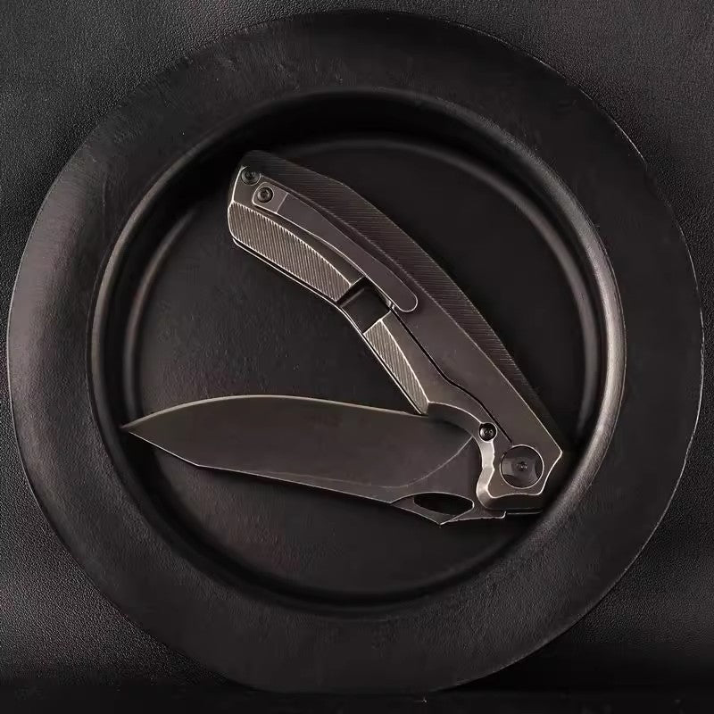 Folding Knife | Titanium Alloy | Black Warrior