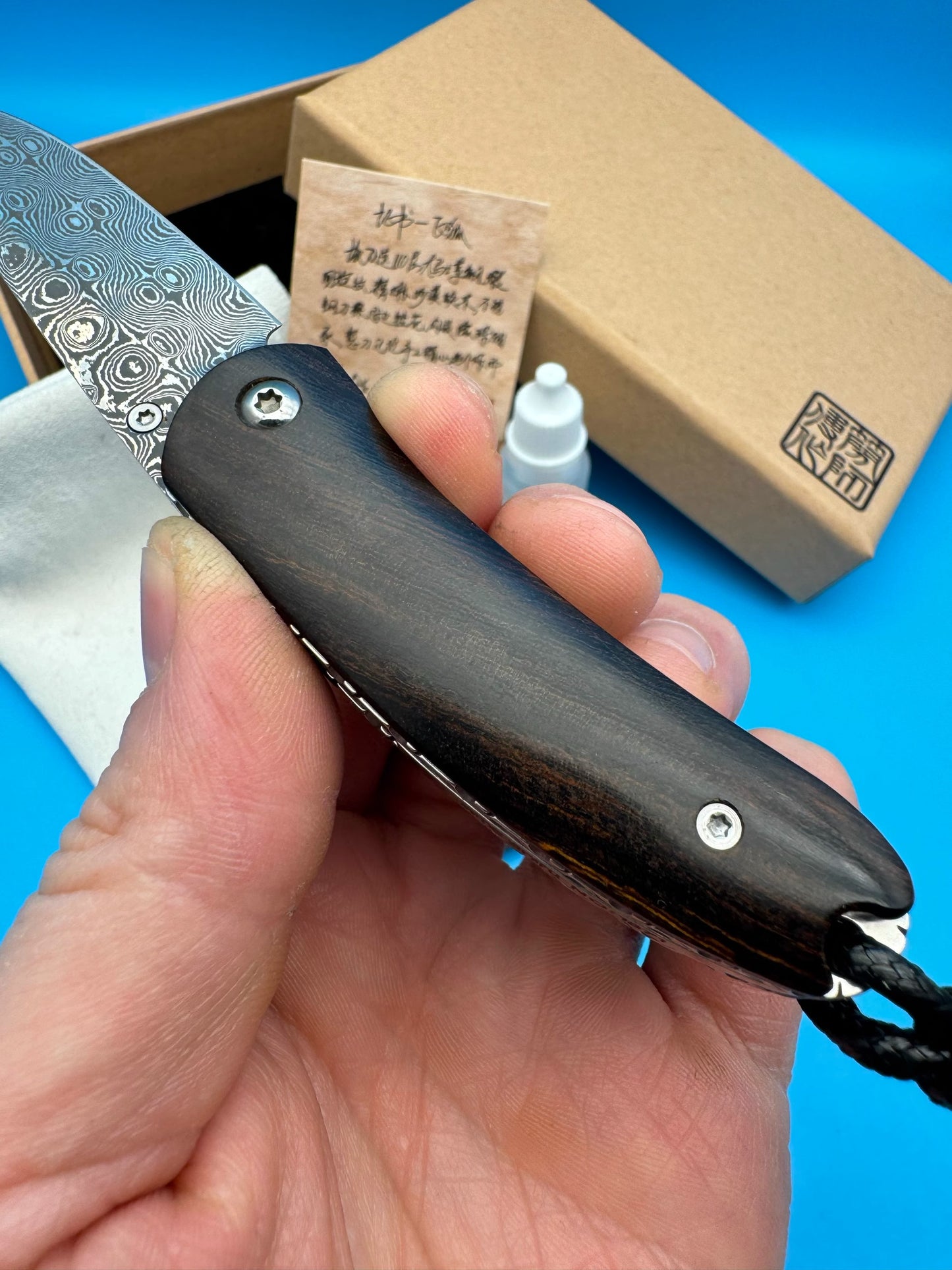 Folding Knife | Damascus Steel | VG10 Steel | Flying Fox
