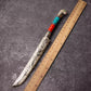 Hand-Forged Turquoise-Inlaid Copper Knife Sheath