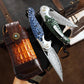 Folding Knife | Damascus Steel | Flying Fish