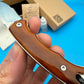Folding Knife | Ox Bone Handle | Red Fox