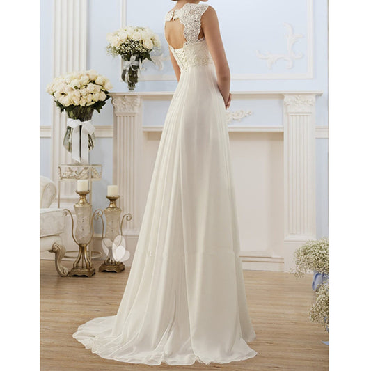 Ball-Gown/Princess V-Neck Court Train Lace Tulle Wedding Dress With Sequins Beading