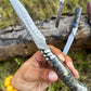 Outdoor Knife | Damascus Steel | Suzaku