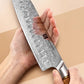 73 Layer Damascus Steel Knife Set with Olive Wood Handle