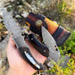Folding Knife | Damascus Steel | Hand Forged | Desert Eagle
