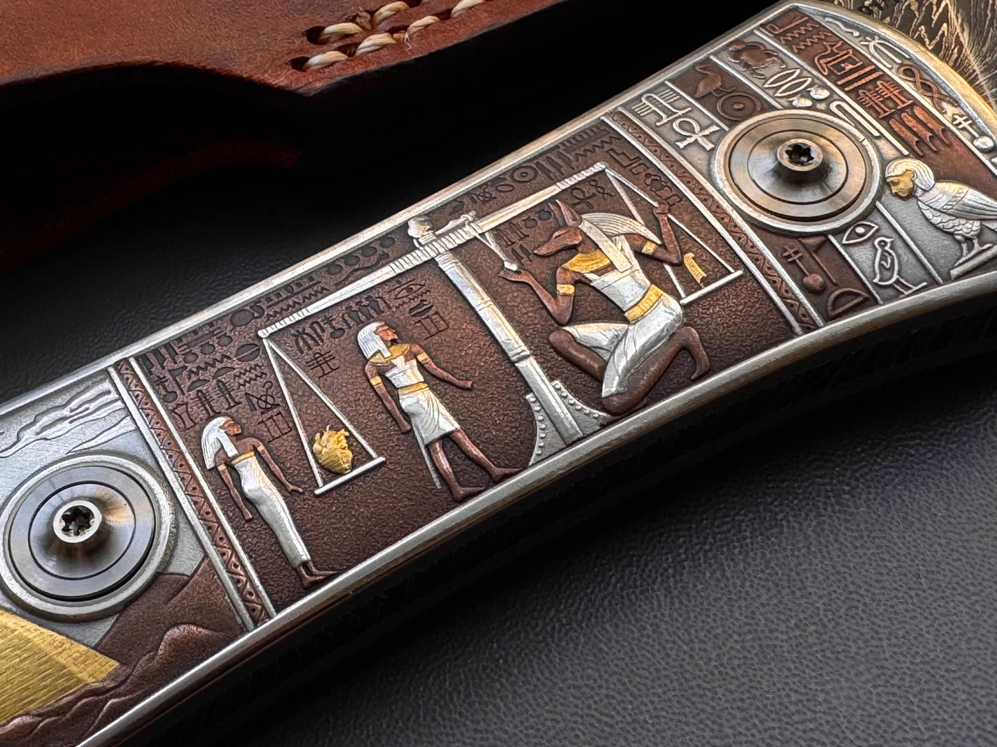 Egyptian Pharaoh Collection-level Damascus Knife