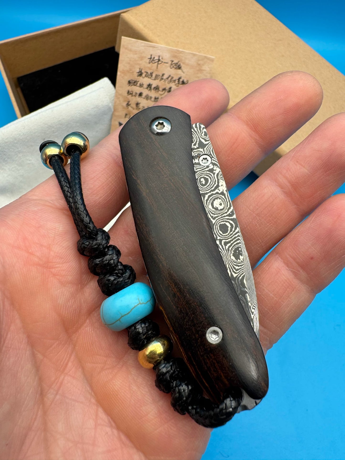 Folding Knife | Damascus Steel | VG10 Steel | Flying Fox