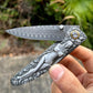 Pocket Knife| Damascus Steel  | Musa Goddess