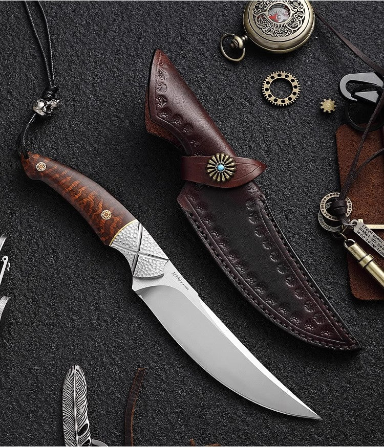 M390 Powder Steel Outdoor Survival Straight Knife-Serpent