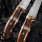 Swedish Powder Damascus Steel Outdoor Survival Knife | Divine Art