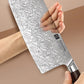 110 Layer Dual-core Damascus Cleaver