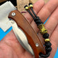 Folding Knife | Ox Bone Handle | Red Fox