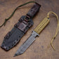 Outdoor Camping Knife | BTSS Series Paracord Tiger Stripe |ATS-34 Alloy Steel