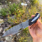 Folding Knife | Damascus Steel | Hand Forged | Desert Eagle