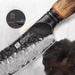 Damascus Steel Utility Knife- Ink Hammer Series