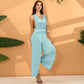 Jumpsuits Halter Floor-Length Chiffon Bridesmaid Dress