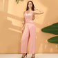 Jumpsuits Halter Floor-Length Chiffon Bridesmaid Dress