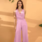 Jumpsuits Halter Floor-Length Chiffon Bridesmaid Dress