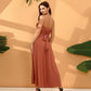 A-line Halter One Shoulder V-Neck Asymmetrical Cocktail Dress