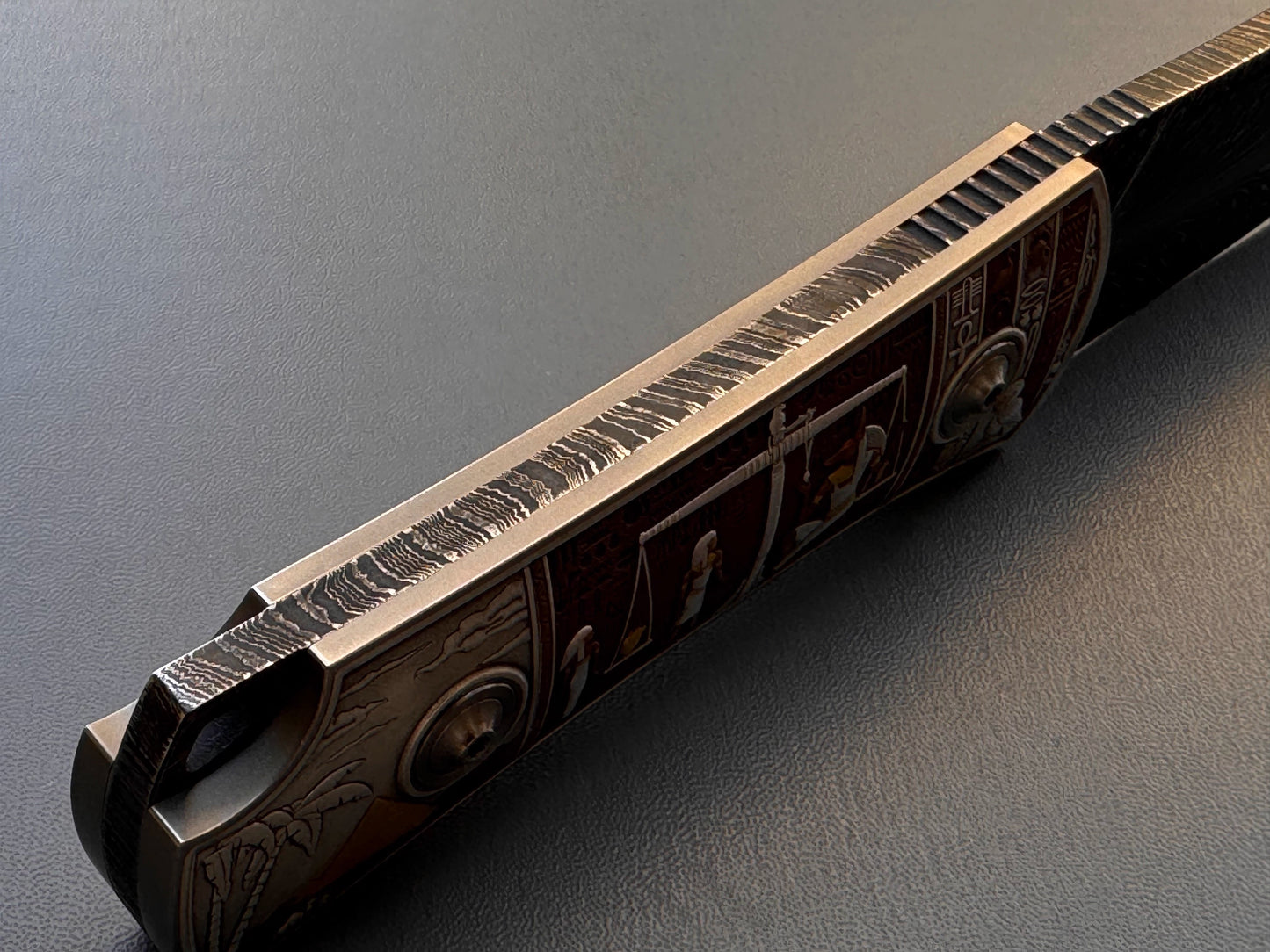 Egyptian Pharaoh Collection-level Damascus Knife
