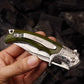 Damascus Steel Folding Knife- Japanese VG10 - Tengu