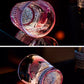 Hand-carved Red Goldfish Edo Kiriko Whiskey Glass
