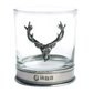 ENGLISH PEWTER Stag Single Whiskey Glass Tumbler - Goglasscup