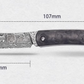 Folding Knife | Damascus Steel | Paring knife