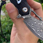 Pocket Knife | Damascus Steel | Red Panda