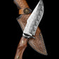 Damascus Steel Bowie knife- Swiss Powder Pattern