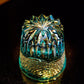 Golden Chrysanthemum Spray Edo Kiriko Whiskey Glass Goglasscup