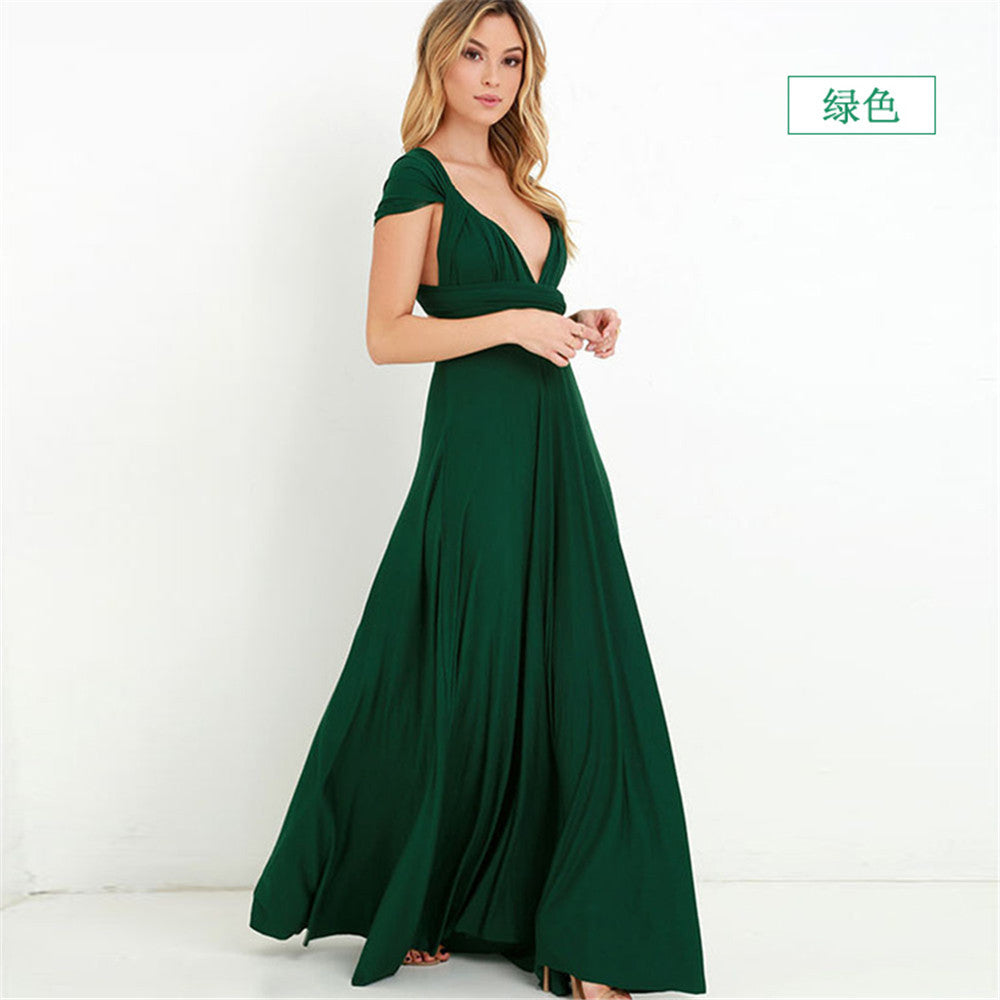 A-line Halter One Shoulder V-Neck Asymmetrical Cocktail Dress