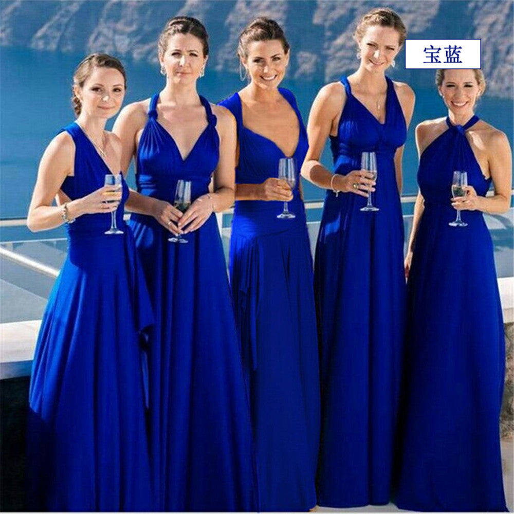 A-line Halter One Shoulder V-Neck Asymmetrical Cocktail Dress