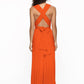 A-line Halter One Shoulder V-Neck Asymmetrical Cocktail Dress